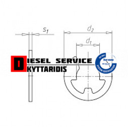 Ασφάλεια ωμέγα 7mm DIN 6799