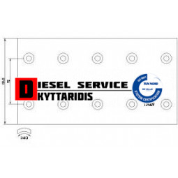 Φρένα σετ Φ300*135 2o oversize