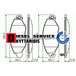 Τακάκια φρένου σετ