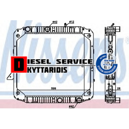 Ψυγείο νερού 512*616*23mm