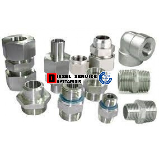 Ρακόρ σύνδεσμος μεταλλικός ίσιος 12-12