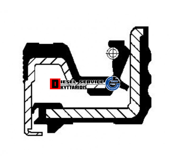 Τσιμούχα 190*165*15.5/17 NBR-KASSETE