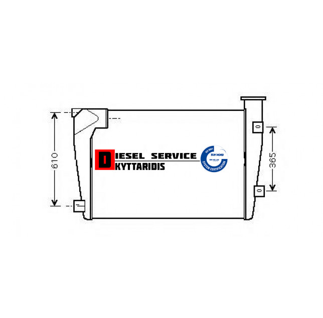 Intercooler 845*710*73mm