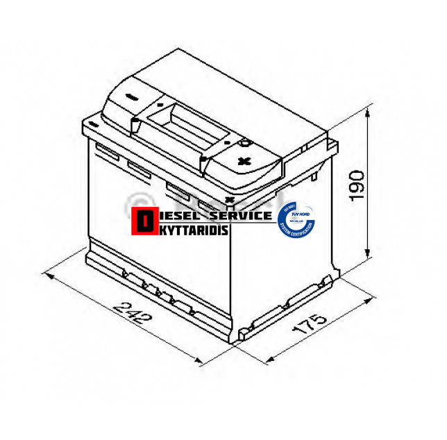 Μπαταρία S5 12V 63AH 610A