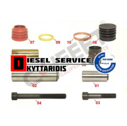 Δαγκάνας ποίροι και καλύμματα εμβόλων σετ