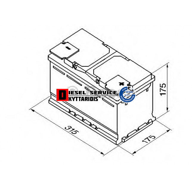 Μπαταρία S5 12V 85AH 800A