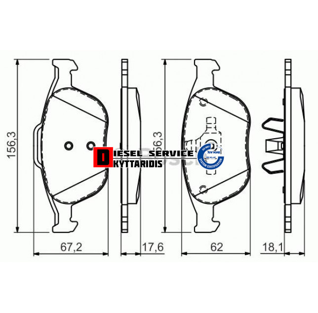 Τακάκια φρένου σετ