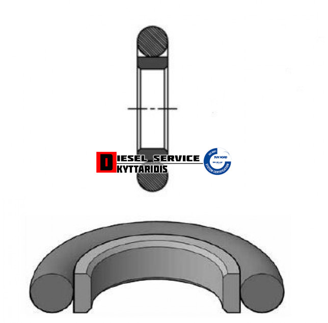 Τσιμούχα υδραυλικού 95*3.6*5.9 TROP/PTFE Τσιμούχα υδραυλικού 95*3.6*5.9 TROP/PTFE