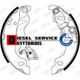 Σιαγώνες φρένου σετ οπίσθιες 180*31mm