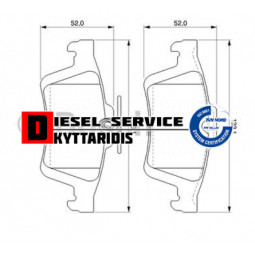 Τακάκια φρένου σετ οπίσθια