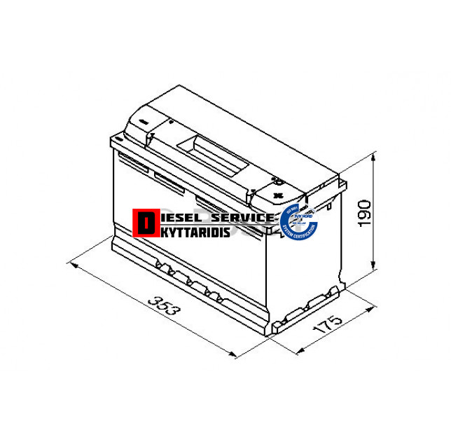 Μπαταρία 12V 100AH 830A