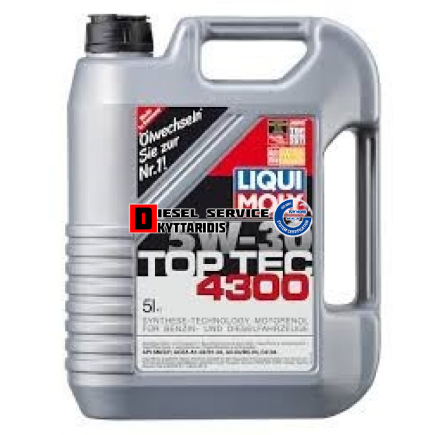 Λάδι TOP TEC 4300 5W30 5Ltr Λάδι TOP TEC 4300 5W30 5Ltr