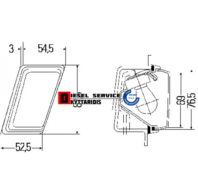 Βαλβίδα κεφαλής αεροσυμπιεστή 25/50Ltr