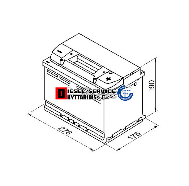 Μπαταρία S5 12V 77AH 780A