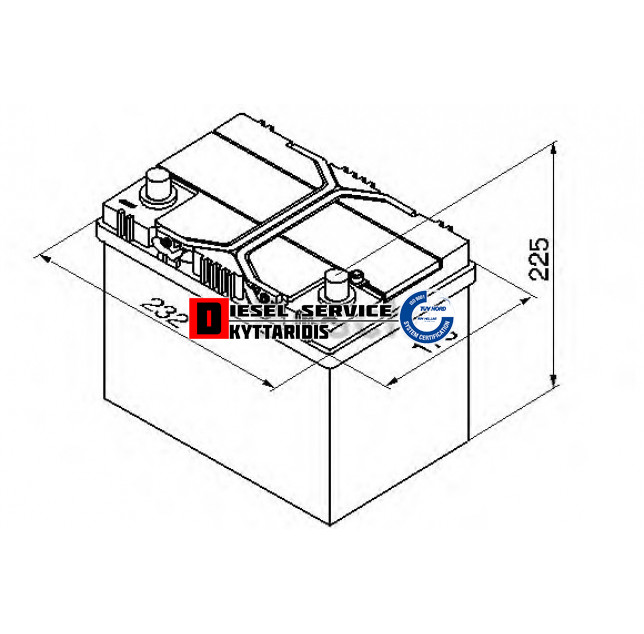 Μπαταρία S4 12V 60ΑH 540A