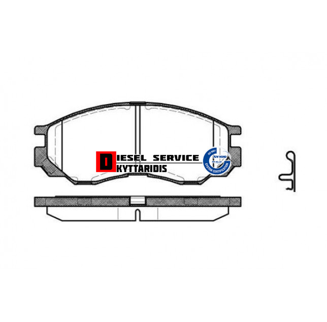 Φρένα σετ εμπρ. σειρά GOLD