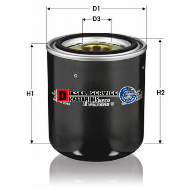 Φίλτρο ξηραντήρα Φίλτρο ξηραντήρα