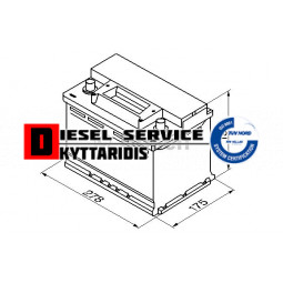 Μπαταρία 12V 70AH 640A