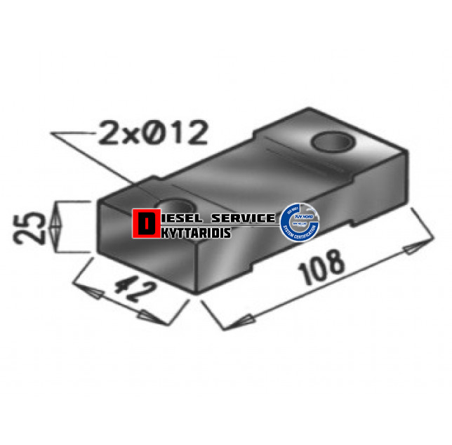 Εξατμίσεως βάση 40x108mm