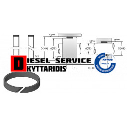 Τσιμούχα υδραυλικού οδηγός 89*2.2/15 PB