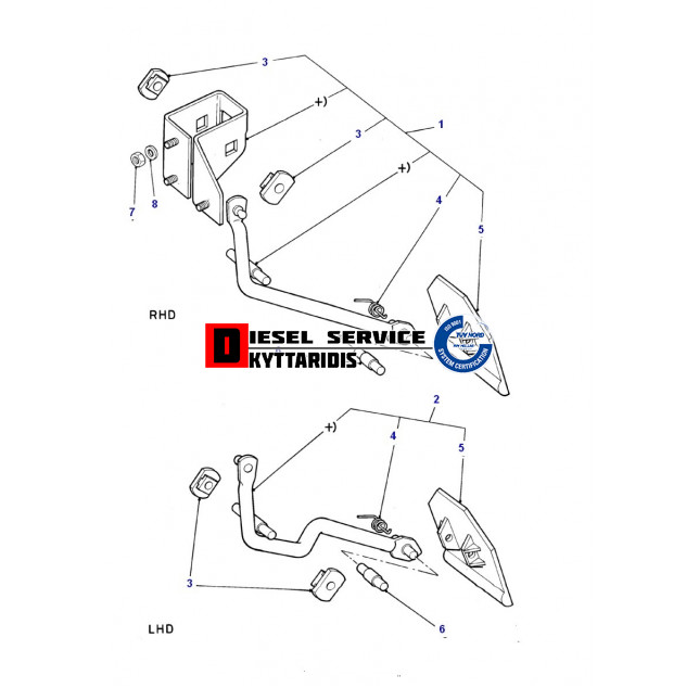 Πεταλιέρα γκαζιού κομπλέ με βάση