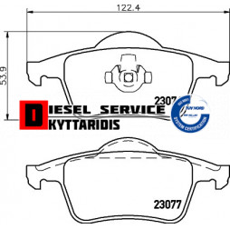 Τακάκια φρένου σετ οπίσθια
