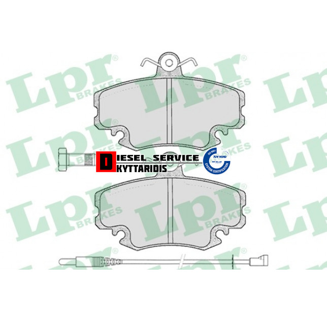 Τακάκια φρένου σετ Τακάκια φρένου σετ