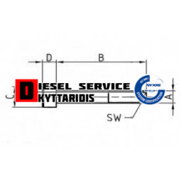 Πείρος κεντρικός σούστας 12x95mm