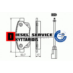 Τακάκια φρένου σετ οπίσθια