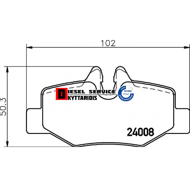 Τακάκια φρένου σετ Τακάκια φρένου σετ