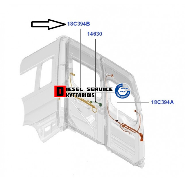 Καλωδίωση πίσω πόρτας Καλωδίωση πίσω πόρτας