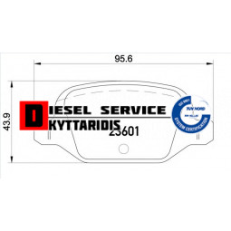 Τακάκια φρένου σετ οπίσθια