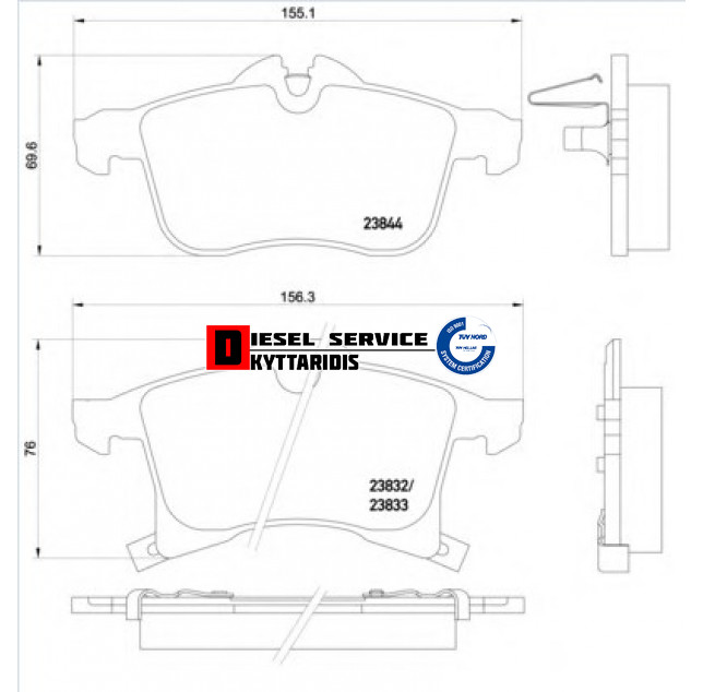 Τακάκια φρένου σετ