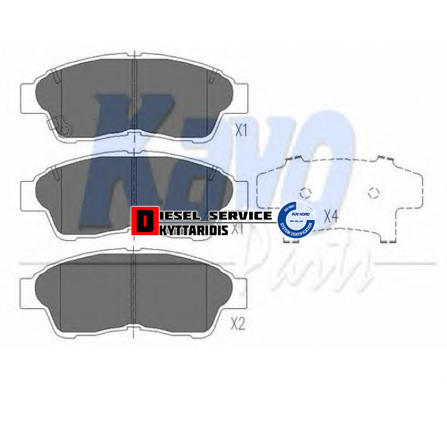 Τακάκια φρένου σετ Τακάκια φρένου σετ