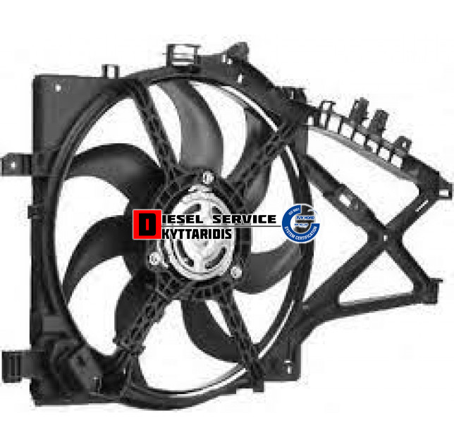 Χοάνη ψυγείου με φτερωτή ηλεκτρική