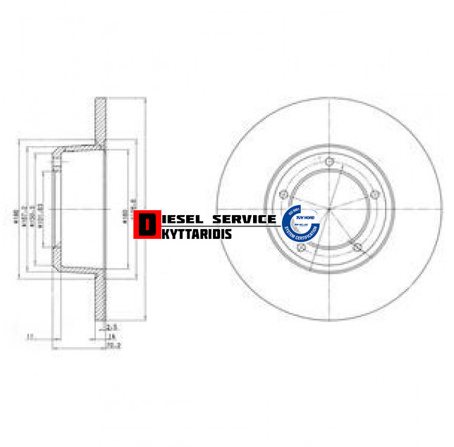 Δισκόπλακα εμπρόσθια