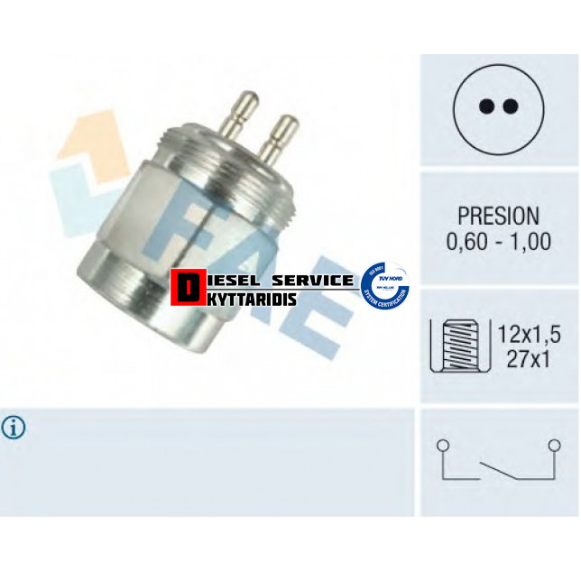 Φούσκα φρένου 0.6~1.0 bar