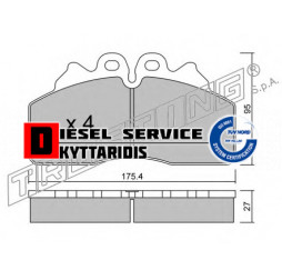 Τακάκια φρένου σετ