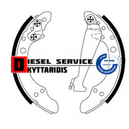 Σιαγώνες φρένου σετ οπίσθιες Φ200*40mm