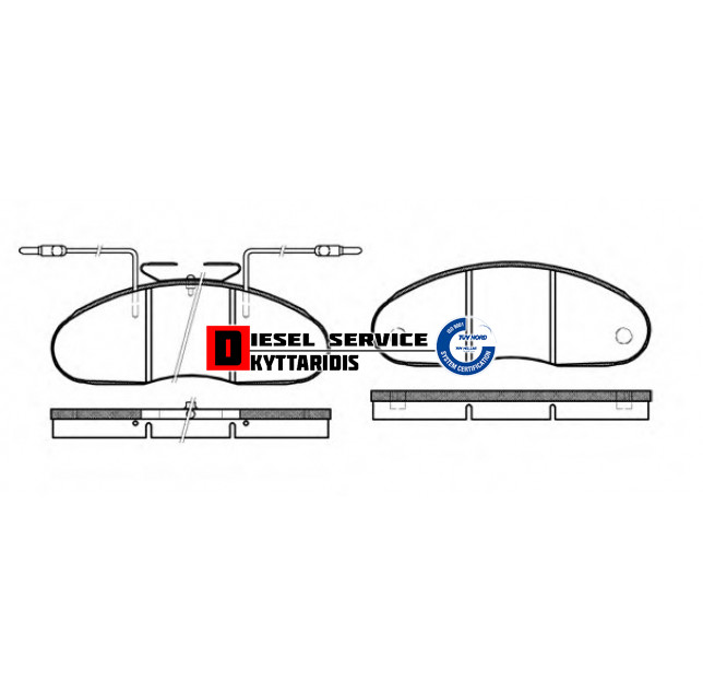 Τακάκια φρένου σετ Τακάκια φρένου σετ