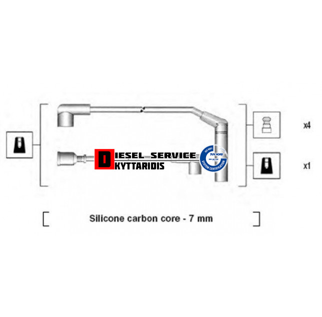 Καλώδια μπουζί σετ