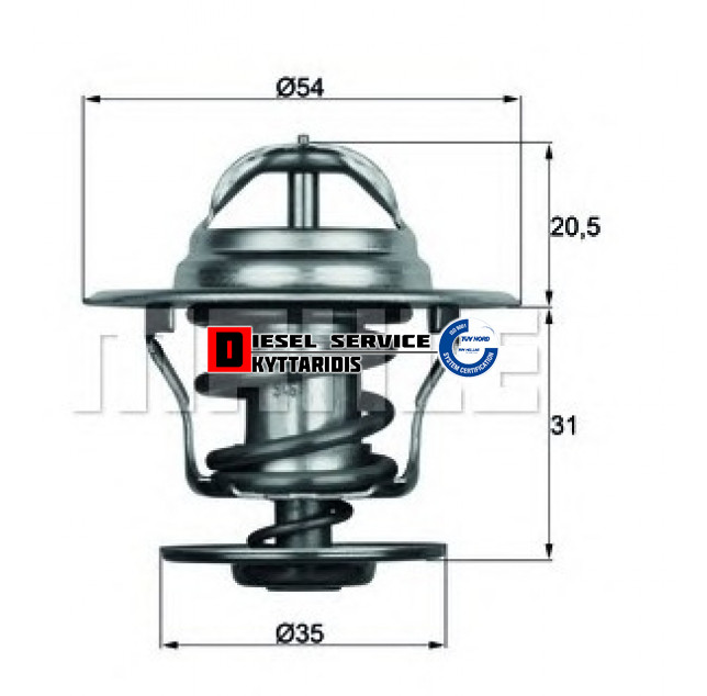 Θερμοστάτης 84°C Θερμοστάτης 84°C