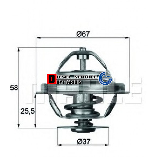 Θερμοστάτη 80°C