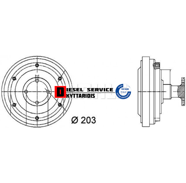Υδράργυρος φτερωτής Φ203mm