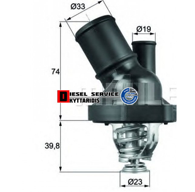 Θερμοστάτη 90°C Θερμοστάτη 90°C