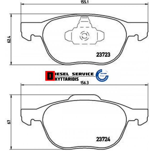 Τακάκια φρένου σετ