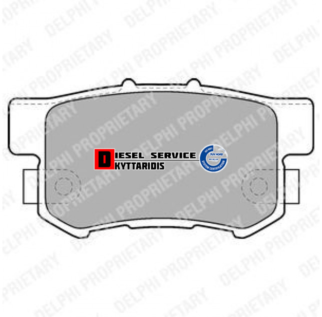 Τακάκια φρένου σετ οπίσθια Τακάκια φρένου σετ οπίσθια