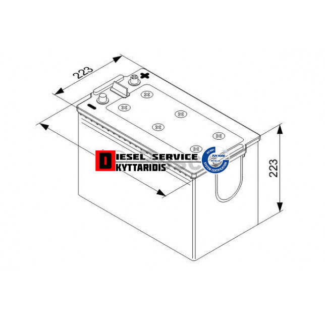 Μπαταρία 12V 170AH 1000A