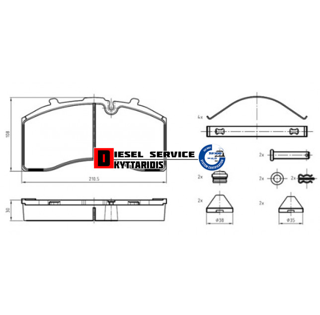 Τακάκια φρένου σετ