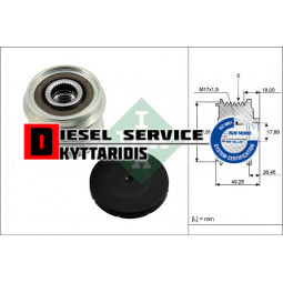 Ρουλεμάν-τροχαλία δυναμό